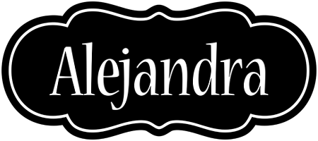 Alejandra welcome logo