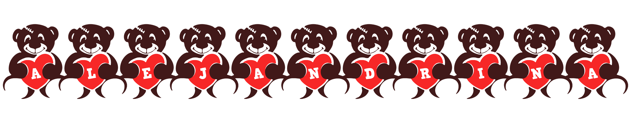 Alejandrina bear logo