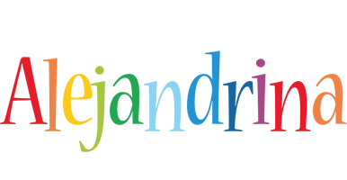 Alejandrina birthday logo