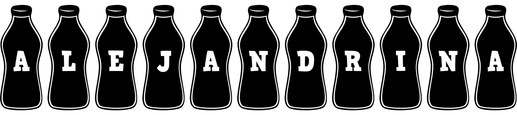 Alejandrina bottle logo