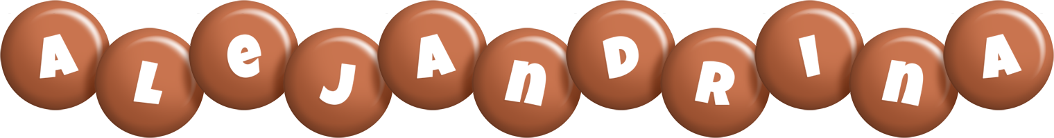 Alejandrina candy-brown logo