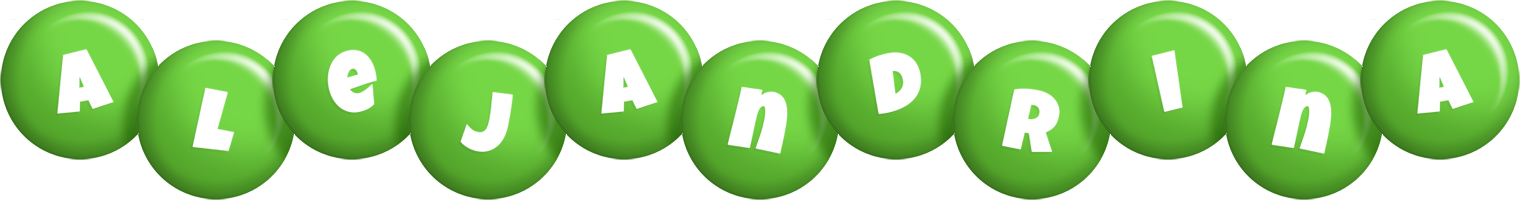 Alejandrina candy-green logo