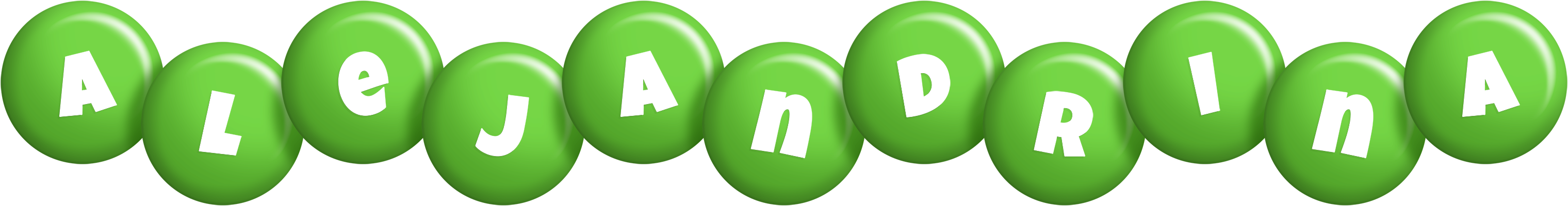 Alejandrina candy-green logo