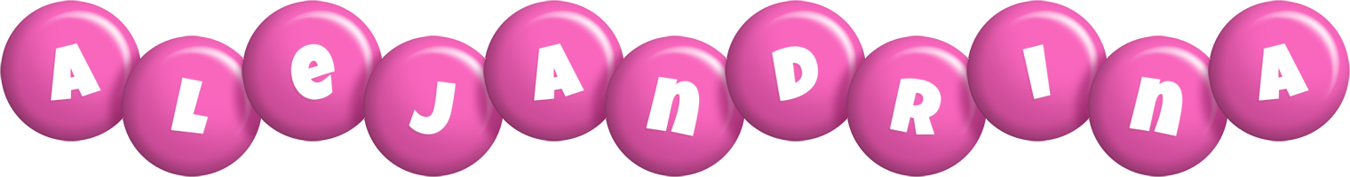 Alejandrina candy-pink logo