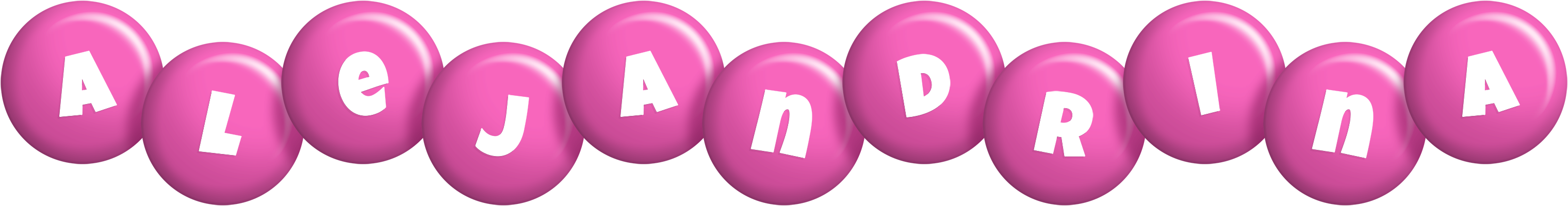 Alejandrina candy-pink logo