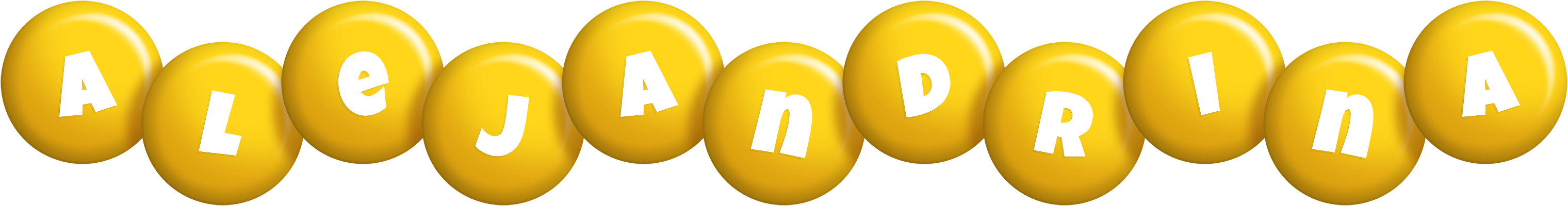 Alejandrina candy-yellow logo