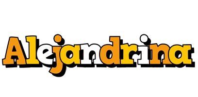 Alejandrina cartoon logo