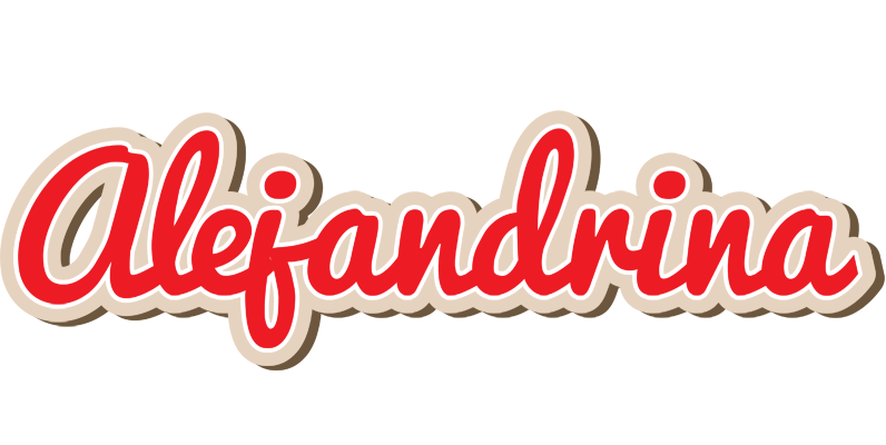 Alejandrina chocolate logo