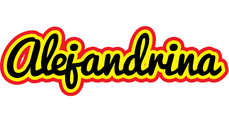 Alejandrina flaming logo