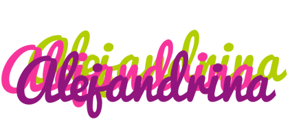 Alejandrina flowers logo