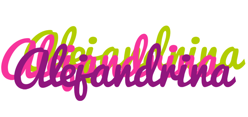 Alejandrina flowers logo