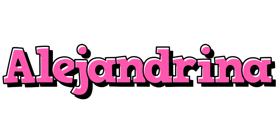 Alejandrina girlish logo