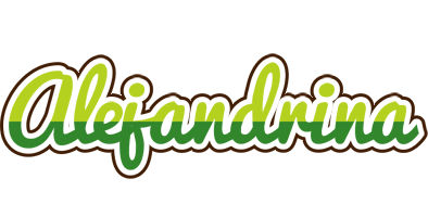 Alejandrina golfing logo