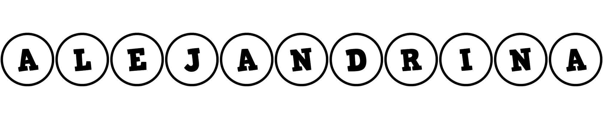 Alejandrina handy logo