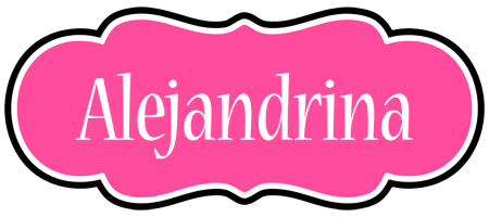 Alejandrina invitation logo