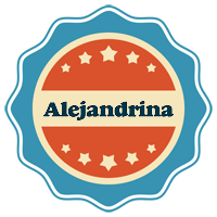 Alejandrina labels logo