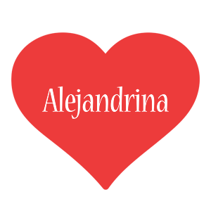 Alejandrina love logo