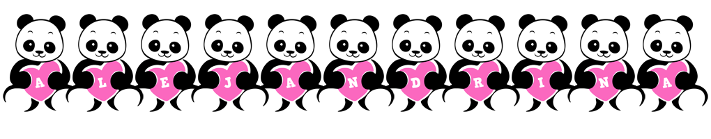 Alejandrina love-panda logo