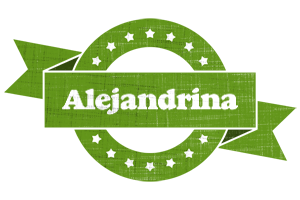 Alejandrina natural logo