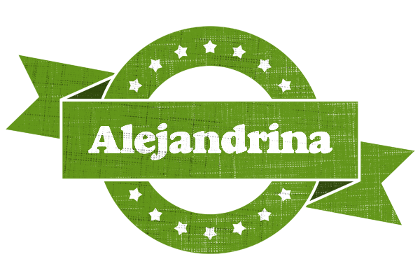 Alejandrina natural logo