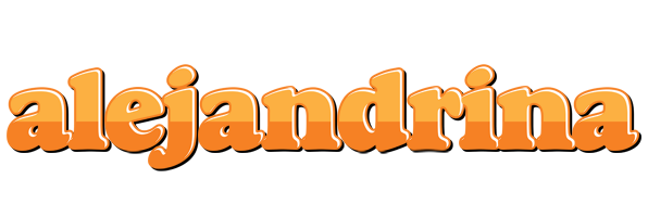 Alejandrina orange logo