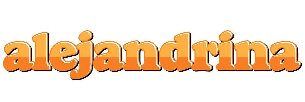 Alejandrina orange logo