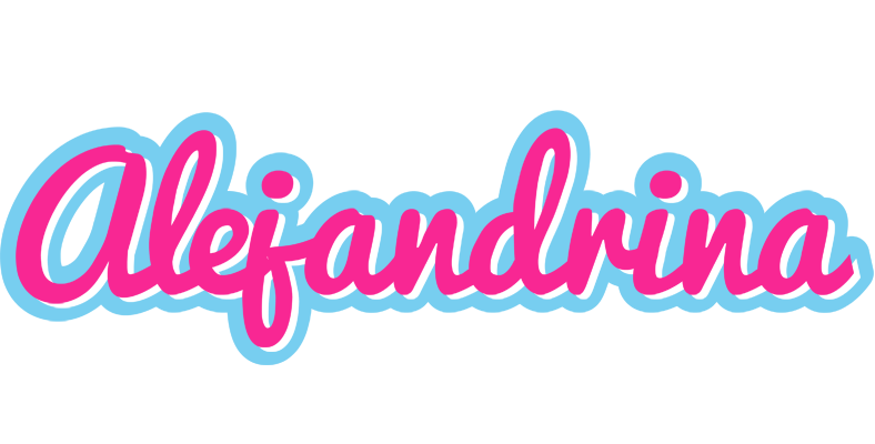 Alejandrina popstar logo