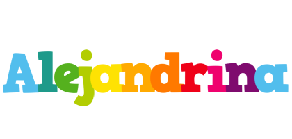 Alejandrina rainbows logo