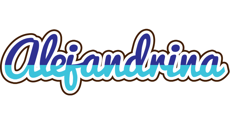 Alejandrina raining logo