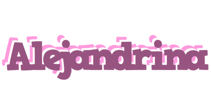 Alejandrina relaxing logo