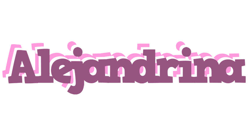 Alejandrina relaxing logo