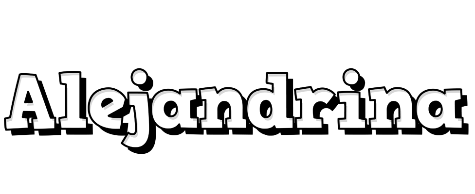 Alejandrina snowing logo