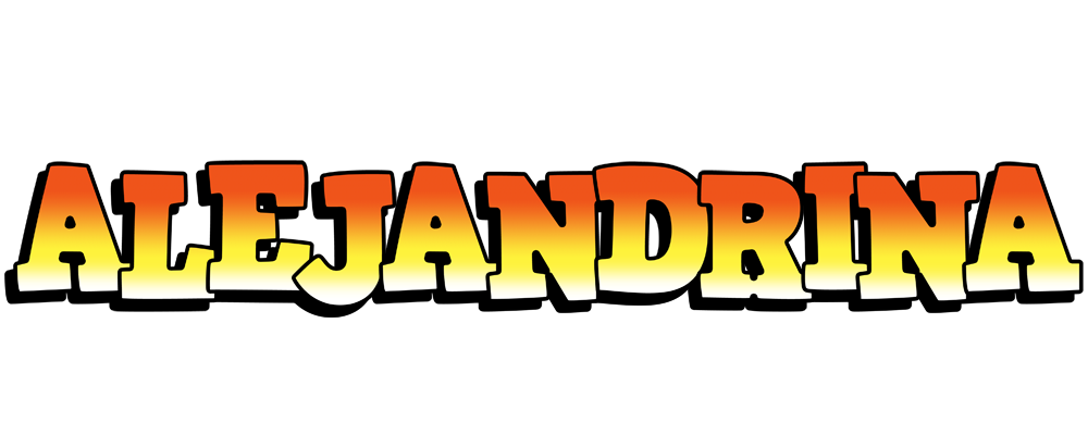 Alejandrina sunset logo