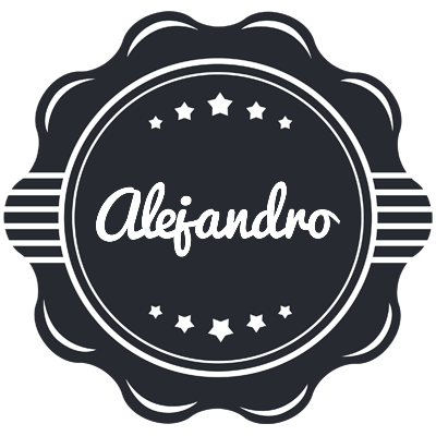Alejandro badge logo