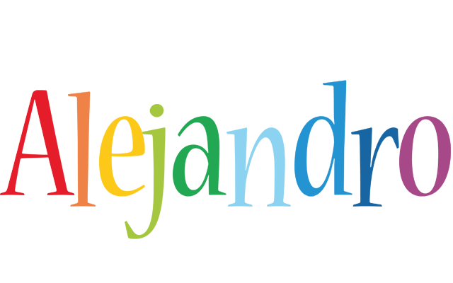 Alejandro birthday logo