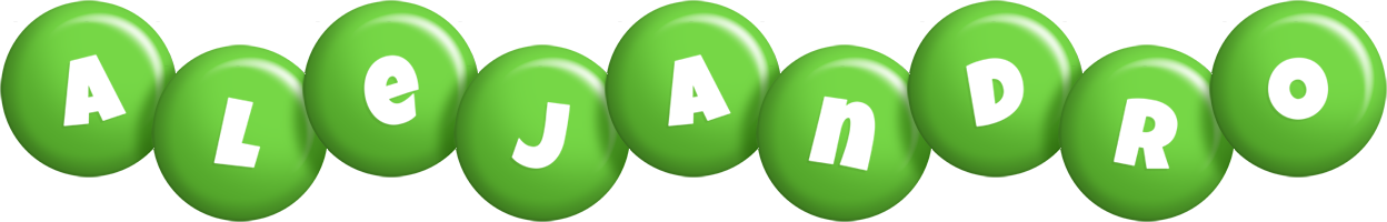 Alejandro candy-green logo