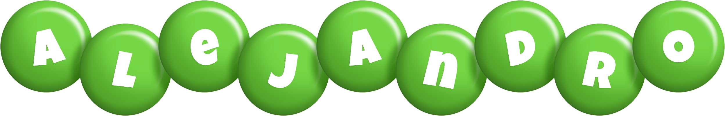 Alejandro candy-green logo