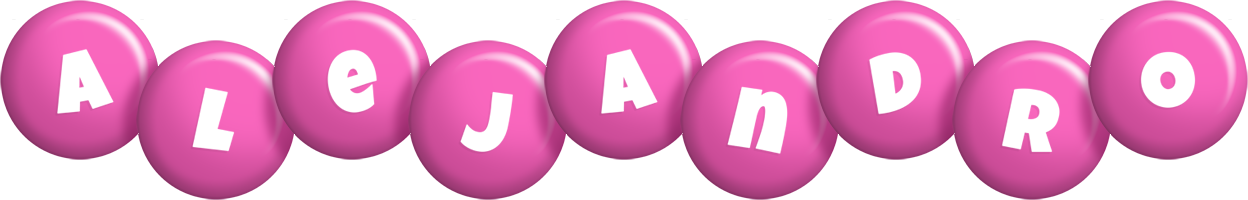 Alejandro candy-pink logo