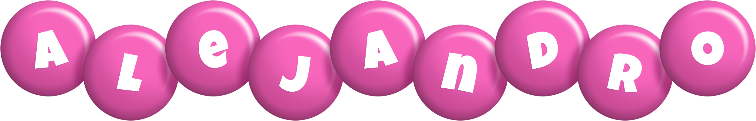 Alejandro candy-pink logo
