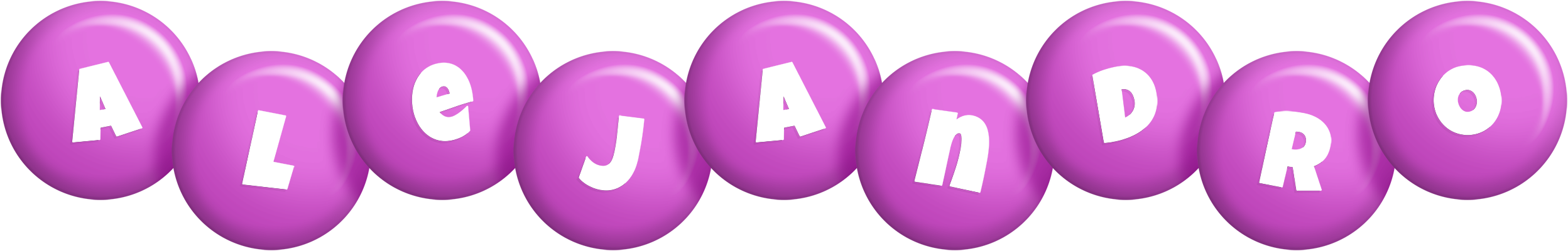 Alejandro candy-purple logo