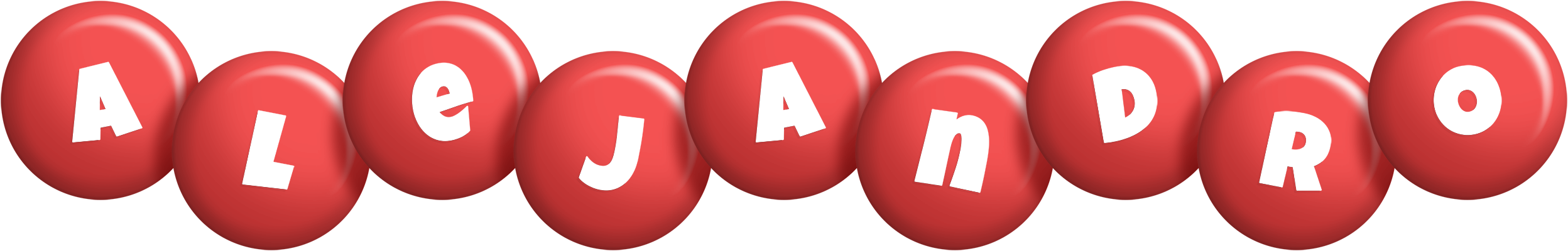 Alejandro candy-red logo