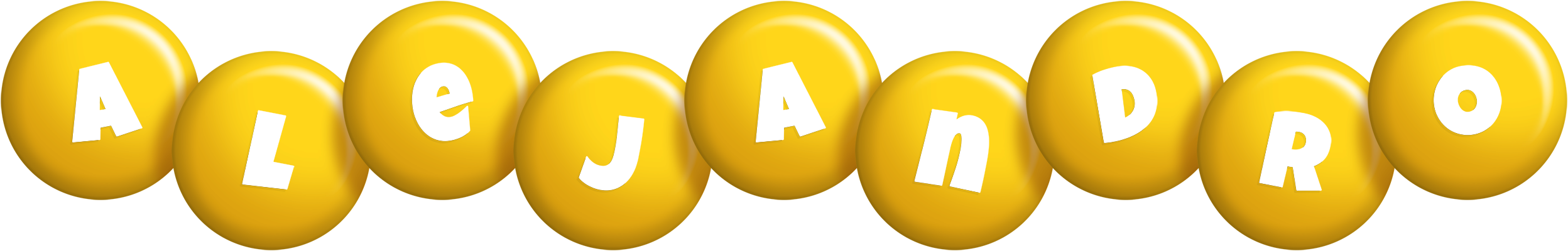 Alejandro candy-yellow logo