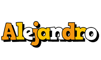 Alejandro cartoon logo