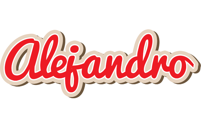 Alejandro chocolate logo