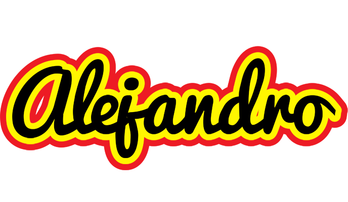Alejandro flaming logo