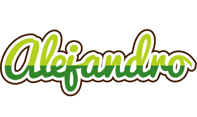 Alejandro golfing logo