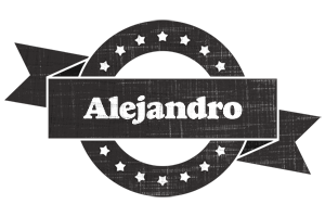 Alejandro grunge logo