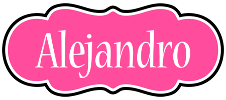 Alejandro invitation logo