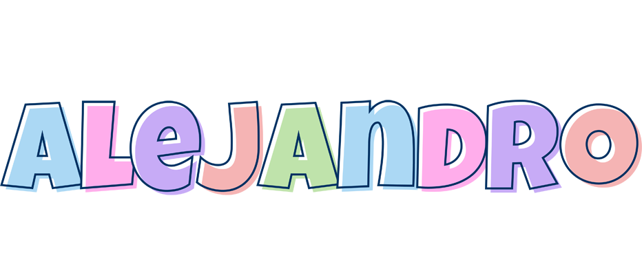 Alejandro pastel logo