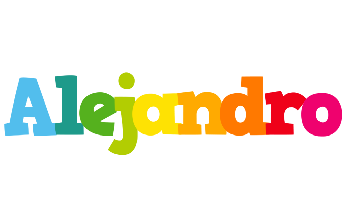 Alejandro rainbows logo